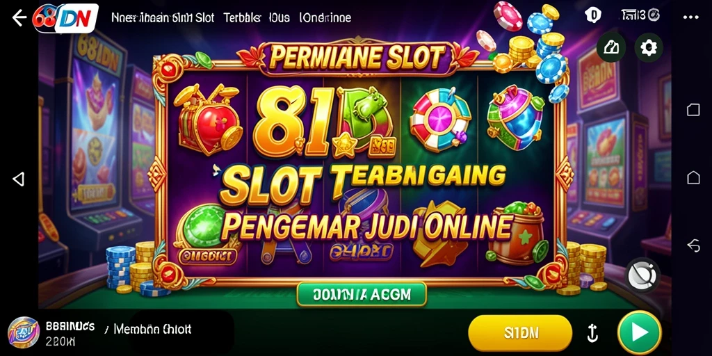 Tampilan gameplay slot yang mendebarkan di 68IDN.