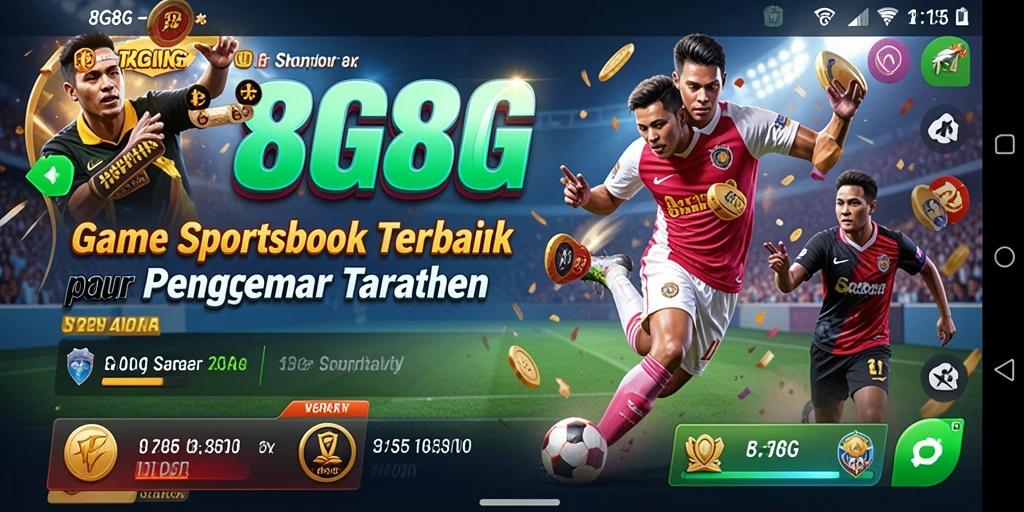 Screenshot utama menampilkan antarmuka taruhan 8G8G yang menarik.