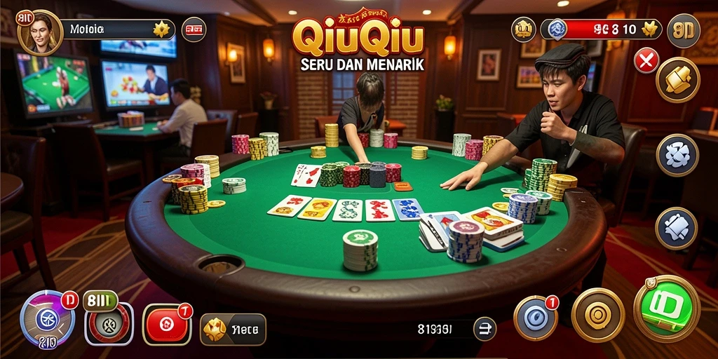 Tampilan gameplay QiuQiu di 8ID yang menegangkan.