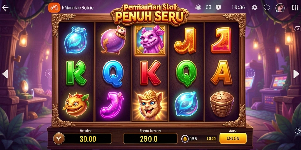 Tampilan gameplay seru dalam game Slot API36 yang penuh warna.