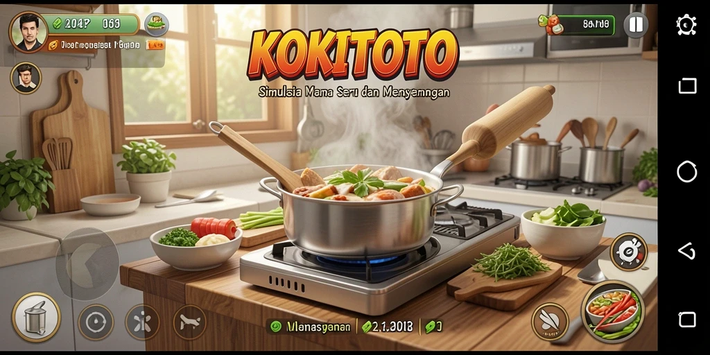 Tampilan gameplay KOKITOTO yang menarik dan interaktif.
