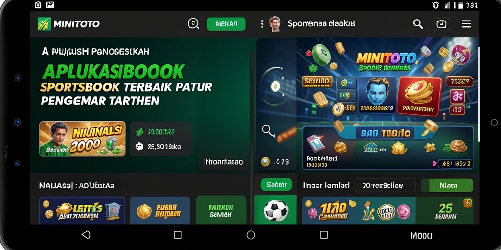 Tampilan antarmuka aplikasi MINITOTO yang menarik dan mudah digunakan.
