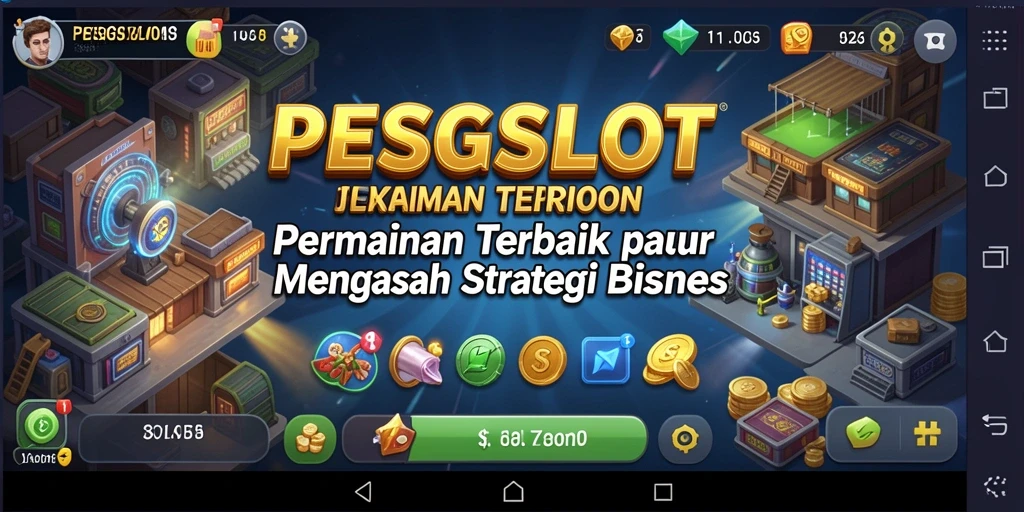 Tampilan gameplay menarik dari PESGSLOT yang menunjukkan manajemen bisnis.