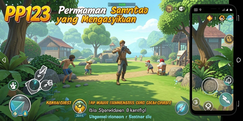 Tangkapan layar PP123 menampilkan gameplay seru dan interaktif.