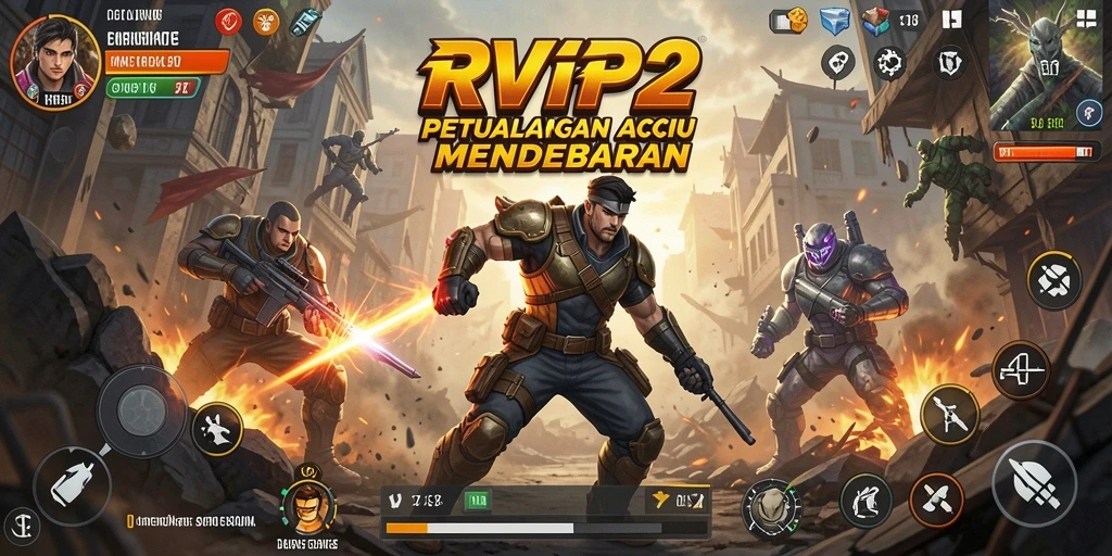 Tampilan gameplay RVIP2 yang penuh aksi dan mendebarkan.