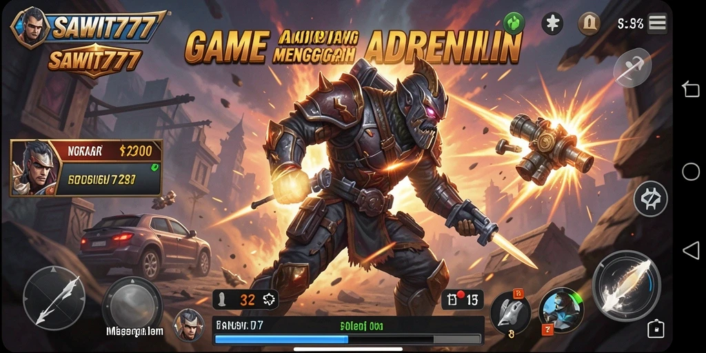 Tampilan mendebarkan dari gameplay SAWIT777 yang penuh aksi.