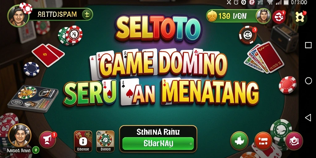 Tampilan seru gameplay Domino di SELTOTO.