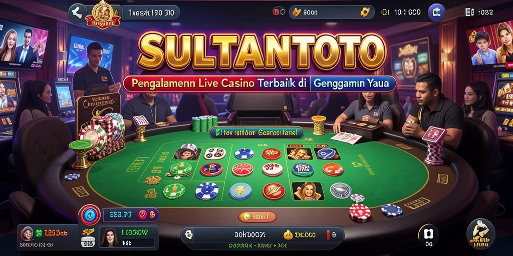 Tangkapan layar SULTANTOTO menampilkan dealer live dan pilihan permainan menarik.