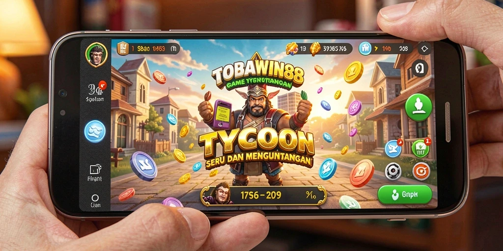 Screenshot gameplay TOBAWIN88 menampilkan pengalaman bermain Tycoon yang seru.
