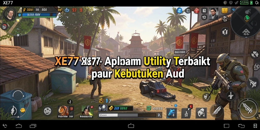 Tampilan utama XE77 yang menampilkan berbagai fitur Utility.